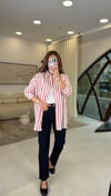 BEYAZ-KIRMIZI 3457 ÇİZGİLİ GÖMLEK