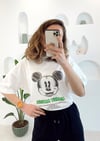 BEYAZ MICKEY MOUSE BASKILI TSHIRT 