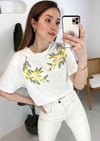 BEYAZ NAKIŞLI TSHIRT