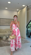 BEYAZ-PEMBE 026 ASKILI ELBİSE 