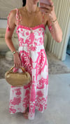 BEYAZ-PEMBE 026 ASKILI ELBİSE 