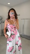 BEYAZ-PEMBE 052 ASKILI ELBİSE