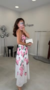 BEYAZ-PEMBE 052 ASKILI ELBİSE