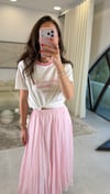BEYAZ-PEMBE 1843 TRİKO DETAY TİŞÖRT 