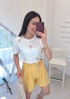 BEYAZ PÜSKÜL DETAY TSHİRT
