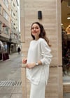 BEYAZ YIRTMAÇ DETAY SWEAT