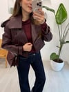 BORDO 0008 KISA DERİ CEKET 