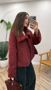 BORDO 0716 DİK YAKA PELUŞ MONT 