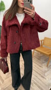 BORDO 0716 DİK YAKA PELUŞ MONT 