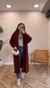 BORDO 0804 KUŞAKLI UZUN HIRKA 