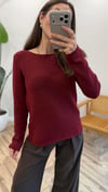 BORDO 0836 KAYIK YAKA SİMLİ KAZAK 