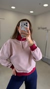 BORDO 1005 ÇİZGİLİ SWEAT 