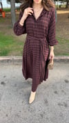 BORDO 1875 KARELİ ELBİSE 