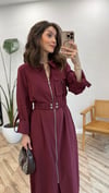 BORDO 2001 TENSEL ELBİSE