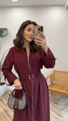 BORDO 2001 TENSEL ELBİSE