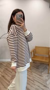 BORDO 3030 ÇİZGİLİ SWEAT