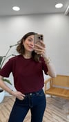 BORDO 30312 BİSİKLET YAKA TSHİRT 