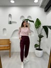 BORDO 32543 KONİK PANTOLON