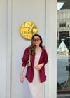 BORDO 4612 OMZU DÜŞÜK OVERSİZE GÖMLEK 