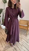 BORDO 5150 MODAL ELBİSE 