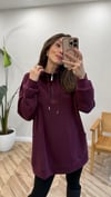 BORDO 5893 YÜKSEK YAKA SWEAT 