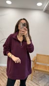 BORDO 5893 YÜKSEK YAKA SWEAT 