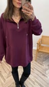 BORDO 5893 YÜKSEK YAKA SWEAT 