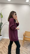 BORDO 5893 YÜKSEK YAKA SWEAT 
