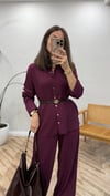 BORDO 7602 GÖMLEK 