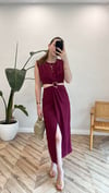 BORDO 8190 GOLD TOKALI ELBİSE