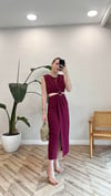 BORDO 8190 GOLD TOKALI ELBİSE