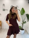 BORDO 91334 ELBİSE