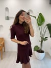 BORDO 91334 ELBİSE