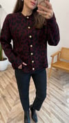 BORDO-SİYAH 1120 DESENLİ HIRKA 