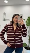 BORDO-VANİLYA 1112 ÇİZGİLİ HIRKA 