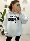 BUZ MAVİ KAPŞONLU SWEAT 