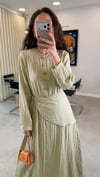 ÇAĞLA 7508 FULAR DETAY ELBİSE 