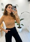 CAMEL 1005 BÜZGÜLÜ BLUZ 
