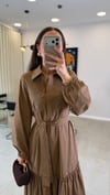 CAMEL 2040 İŞLEME DETAY ELBİSE 