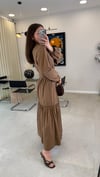 CAMEL 2040 İŞLEME DETAY ELBİSE 