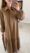 CAMEL 2040 İŞLEME DETAY ELBİSE 