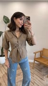 CAMEL 4095 KUŞAKLI GÖMLEK 