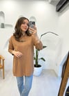 CAMEL 4158 ÖNÜ TAŞ DETAY TUNİK 