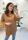 CAMEL 4158 ÖNÜ TAŞ DETAY TUNİK 
