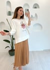 CAMEL KONTRAST BASKILI ETEKLİ TAKIM