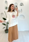 CAMEL KONTRAST BASKILI ETEKLİ TAKIM
