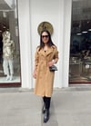 CAMEL KUŞAKLI TRENÇKOT 