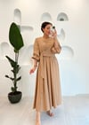 CAMEL ÖNÜ BOLERO ELBİSE 