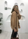 CAMEL OVERSİZE GÖMLEK 
