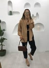 CAMEL OVERSİZE GÖMLEK 